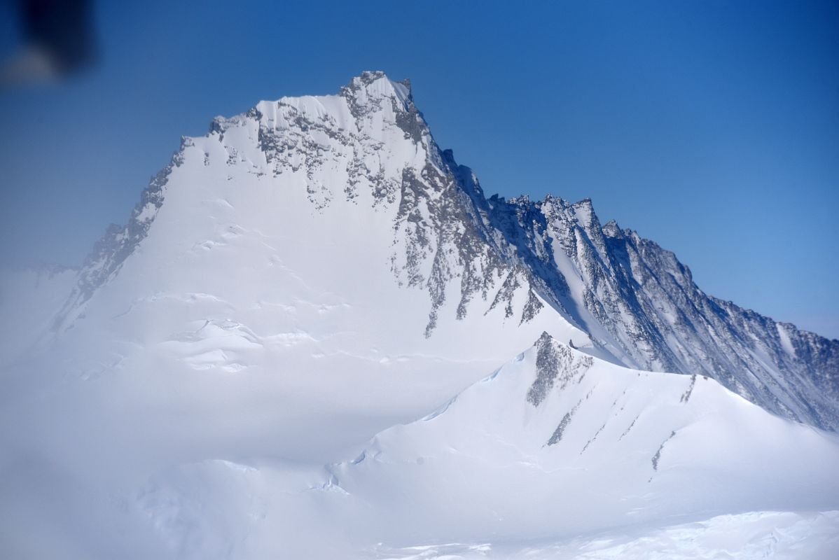 06B Mount Southwick Close Up From Airplane Flying From Union Glacier Camp To Mount Vinson Base Camp